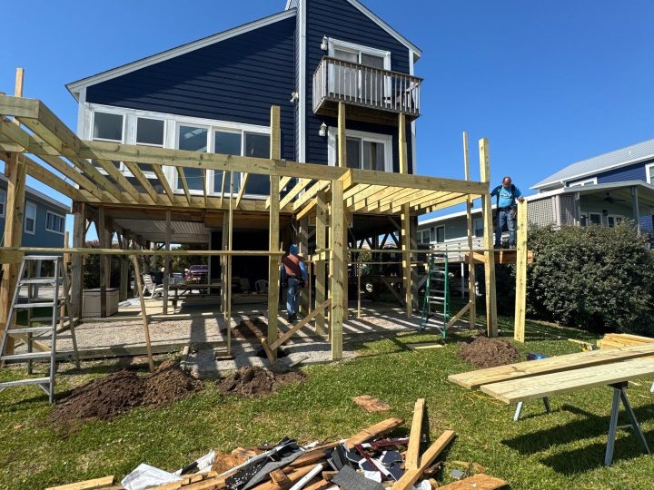 RGR Construction and Roofing Deck & Porches project in Oak Island, NC